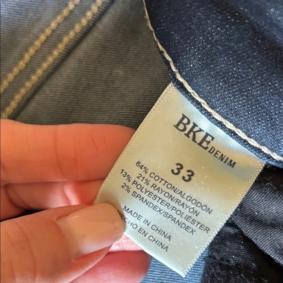 BKE Payton Mid-Rise Ankle Skinny Jeans - Dark Blue - Picture 2 of 4